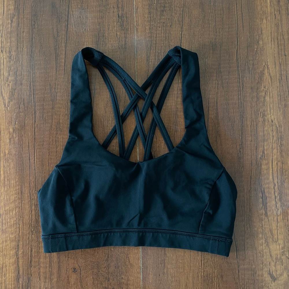 Lululemon Strappy Black Sports Bra